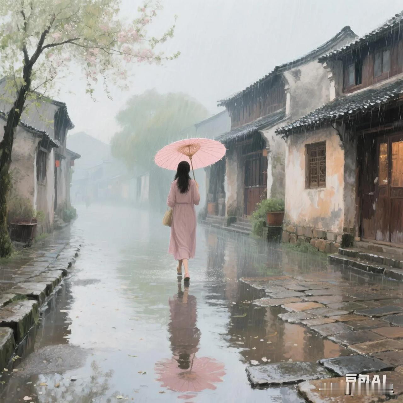 昨天，春雨淅淅沥沥地缠绵了一天一夜。

嘀嗒的雨滴💧敲打在护栏和空调外机上，仿