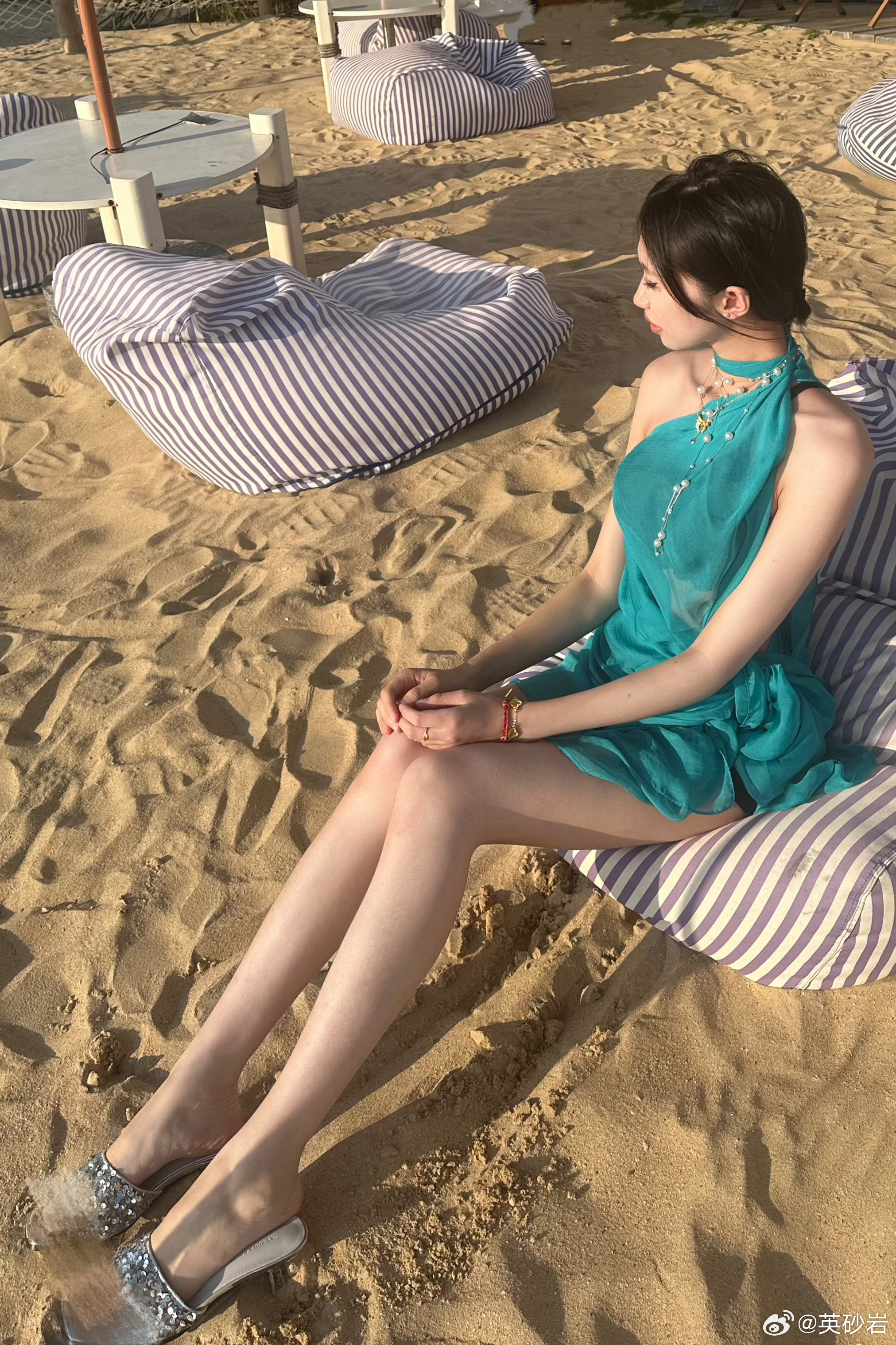 在莆田看海莆田英砂岩穿搭分享穿搭妆容今天穿什么  ​​​