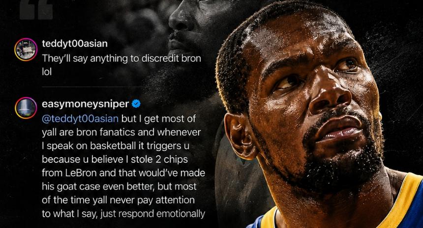 耽误勒布朗争GOAT，看似吐槽实则是捧，杜兰特才是第一詹密
杜兰特不愧是“NBA