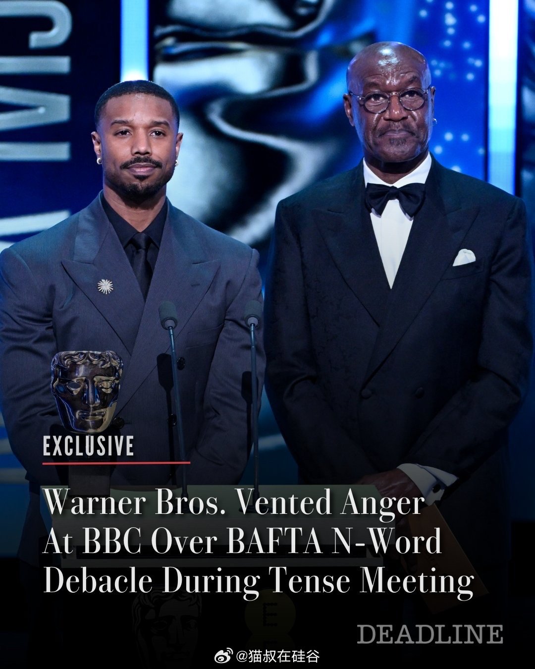 华纳兄弟不满BBC颁奖录播播出N词在英国电视播出的BAFTA电影奖典礼上发生种族
