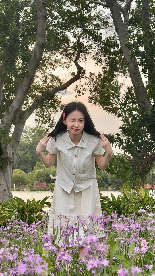 在男朋友的镜头里当台剧甜妹🌼