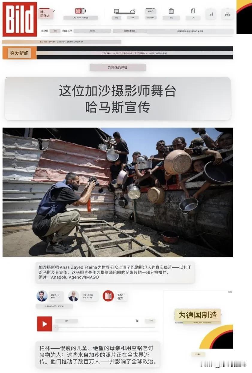 德国最大的报纸《图片报》（BILD）刚刚曝光了其他媒体试图掩盖的真相：哈马斯在加