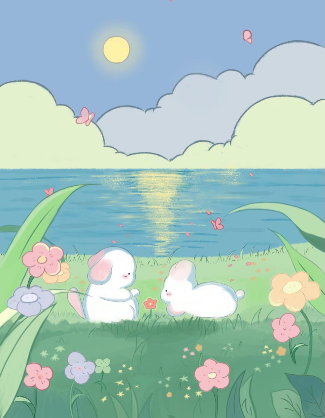 #28岁学画画来得及吗#画画用平板真的超级方便啊，遇到好看的风景，停下脚步，打开