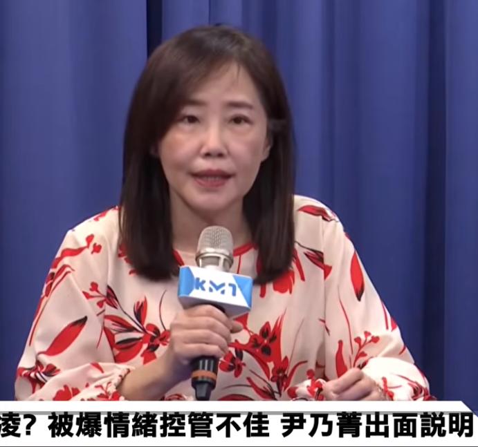 国民党文传会主委尹乃菁今天在媒体记者会上回答并解释“职场霸凌传闻”时，宣布因身体