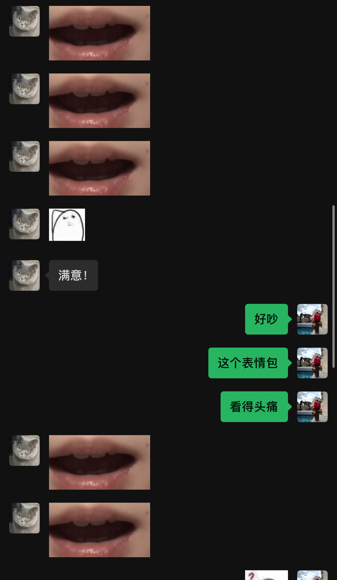 很吵的一个表情包 