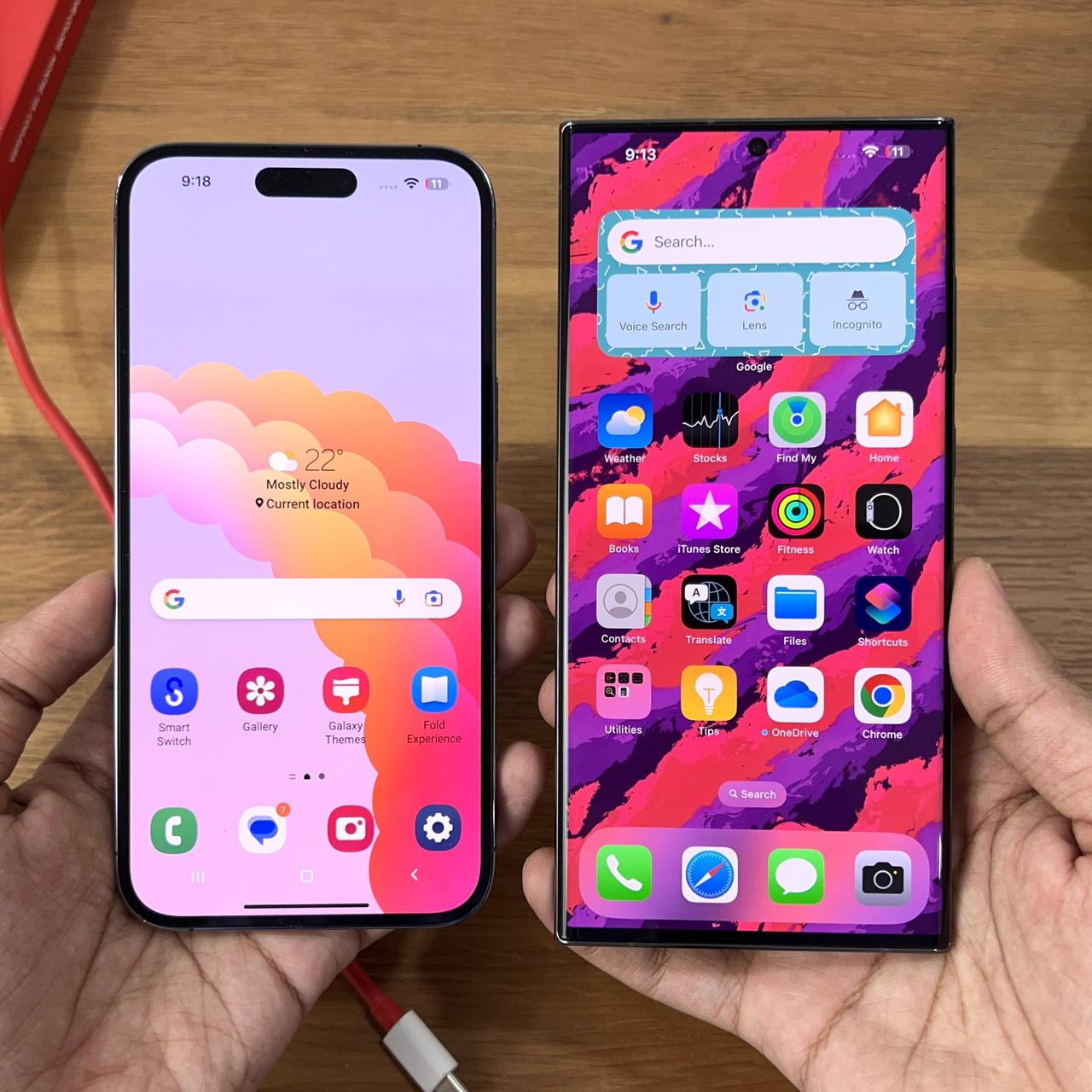 如果把iOS搬到三星上，把OneUI搞到苹果上，感觉效果一下子差好多[泪奔]苹果