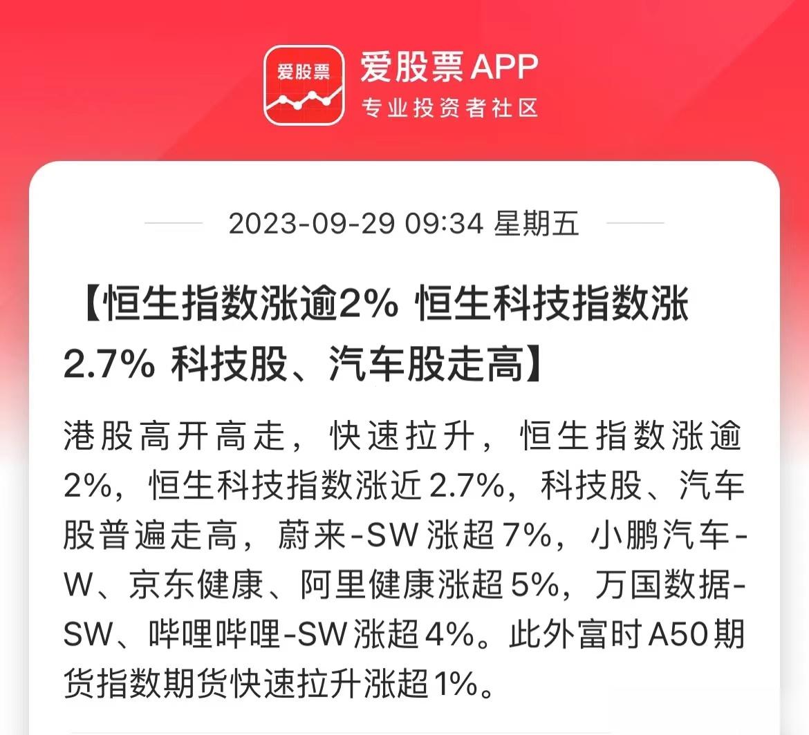 A股一休市，全世界就涨起来了，昨晚美股小涨，今天港股大涨！敢情咱们大A就是全世界