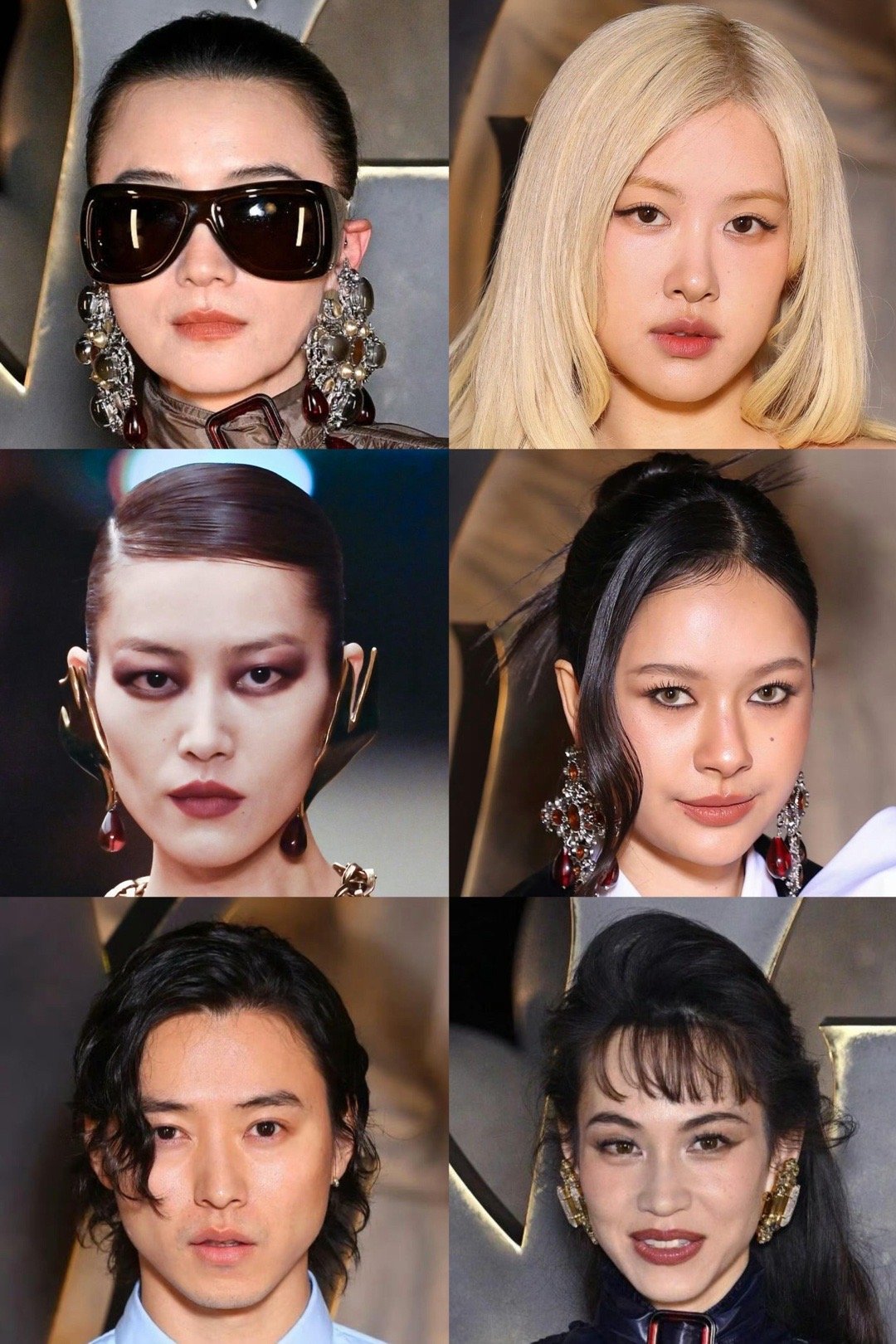 SAINTLAURENT圣罗兰大秀G社怼脸生图！宋佳、ROSÉ 朴彩英、刘雯、M