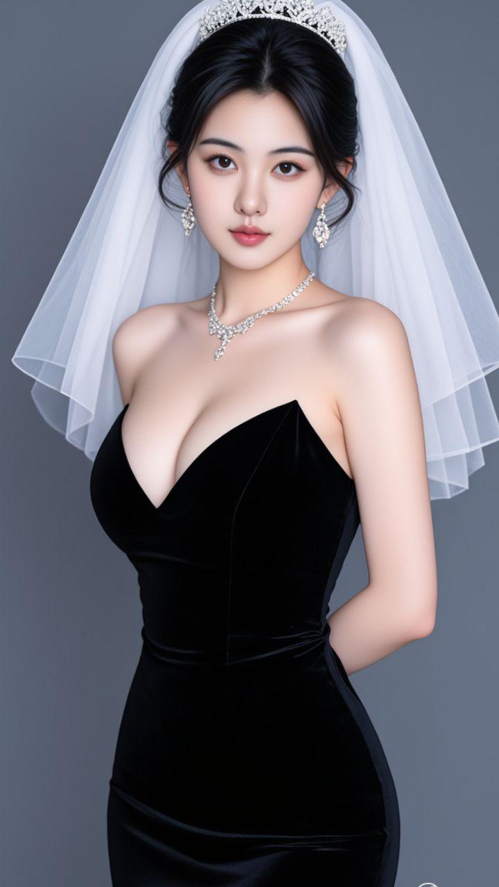 美女 好身材好气质 穿婚纱的样子 美出高级感 愿每个女孩都能嫁给爱情