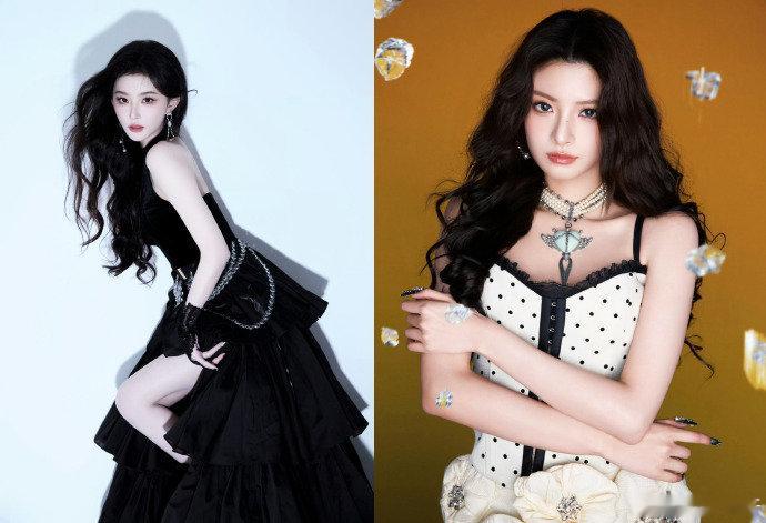 王怡人孔雪儿跨代选秀颜C合体 跨代颜 C 同框的暴击来得太突然！王怡人白色波点礼