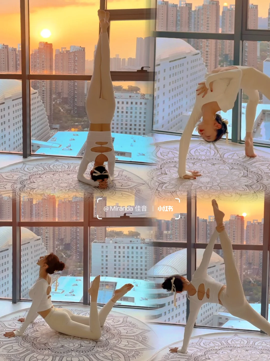 在落日的高空河边练瑜伽｜才是懒人的动力吧