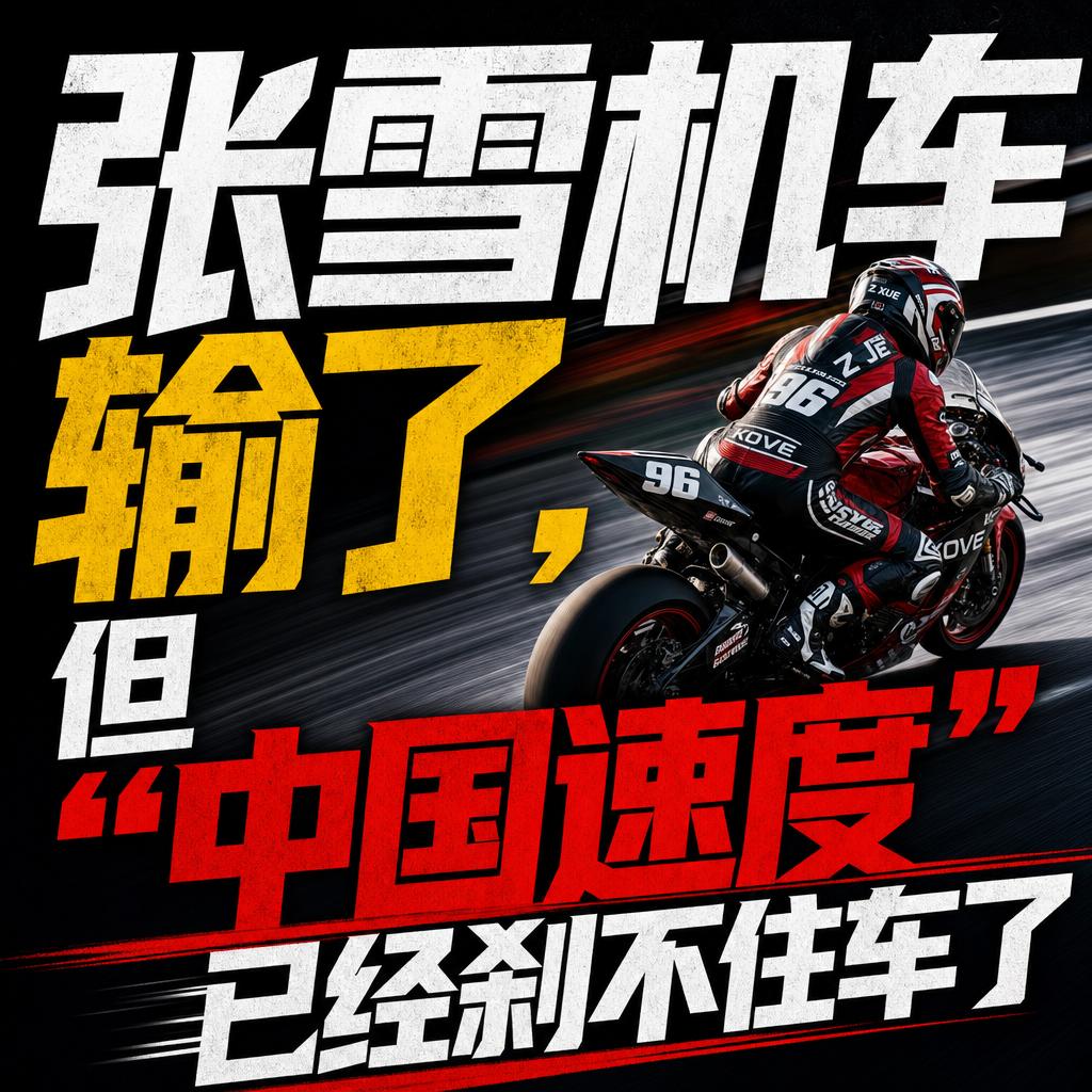 张雪机车失利背后：中国制造从跟随到定义的信号
一场赛道上的失利，没人想到反而点燃