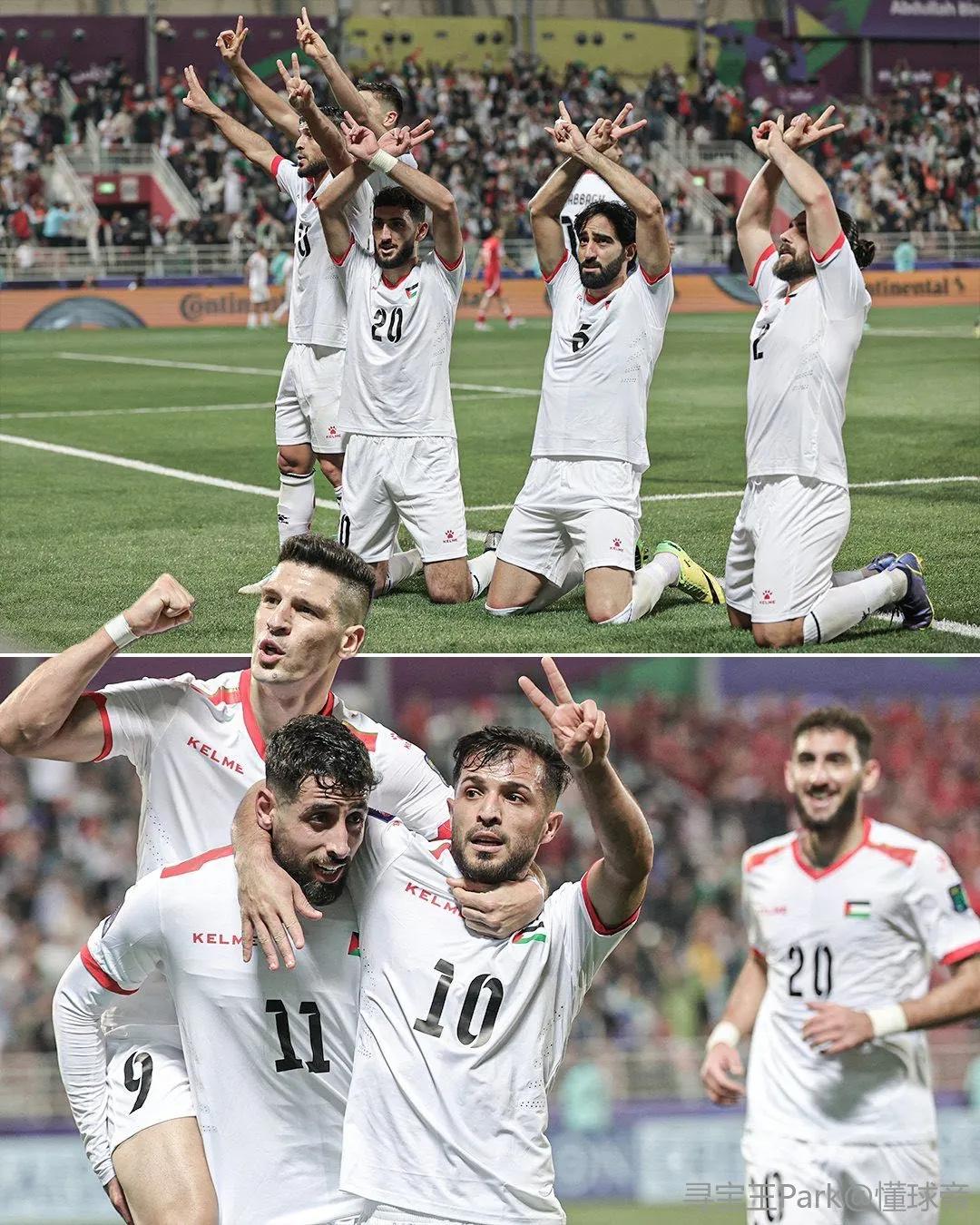 巴勒斯坦历史第一次晋级亚洲杯淘汰赛，祝贺！