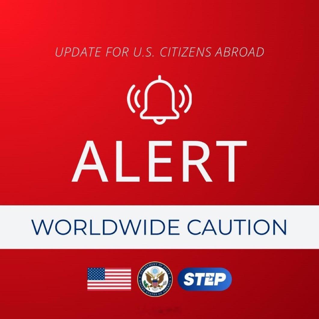突发新闻：因中东紧张局势升级，美国国务院发布全球旅行警告。海外新鲜事何天恩
