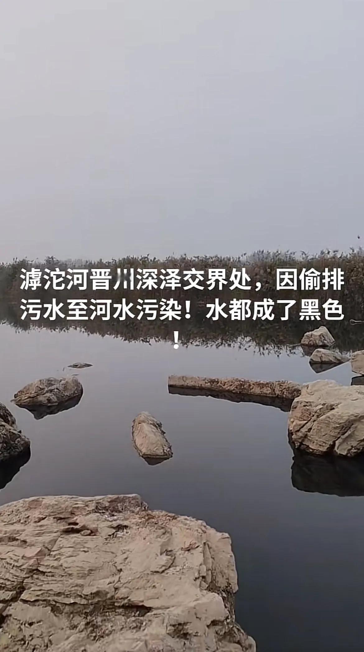 石家庄河水污染问题，希望相关部门予以关注

今日，网友剑胆琴心发布视频，视频中的