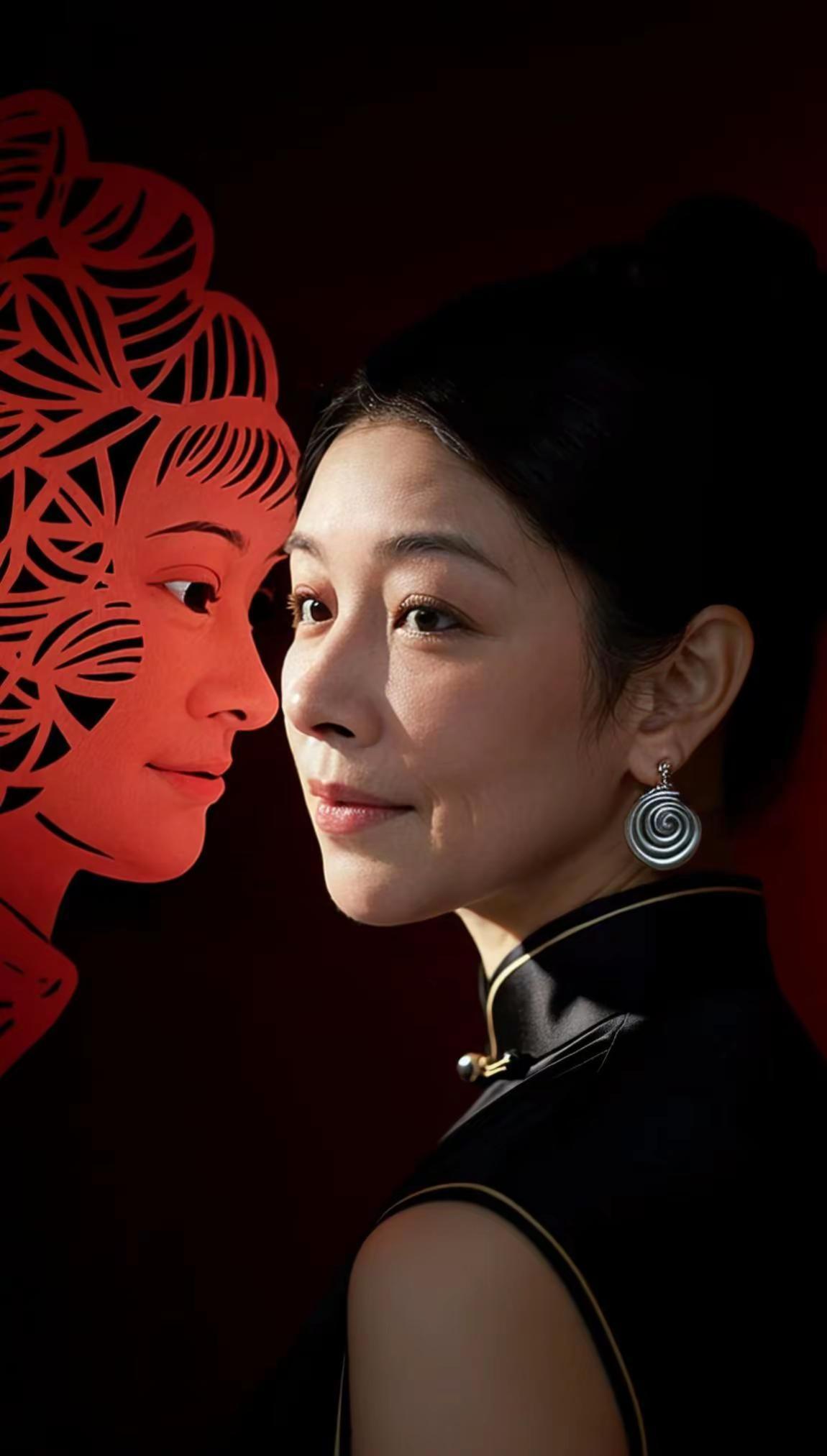 今日分享之剪纸写真。AI剪纸风写真 ai创作