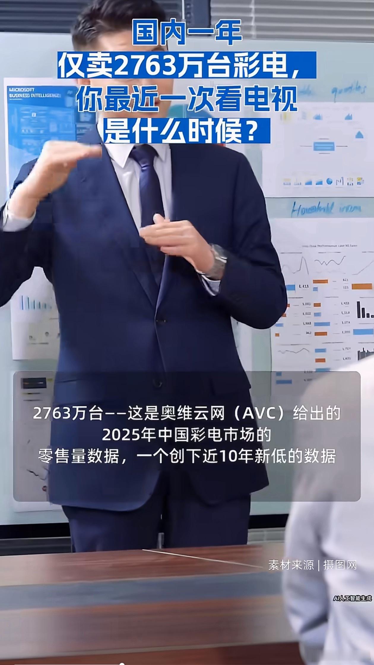 国内一年仅卖2763万台彩电开机自带广告，然后不开会员啥也看不了，花大价钱买回家