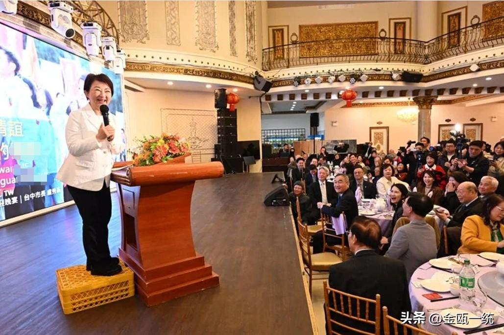 出席纽约侨宴 卢秀燕：两岸要和平须释善意

台中市长卢秀燕14日来到纽约参加侨界