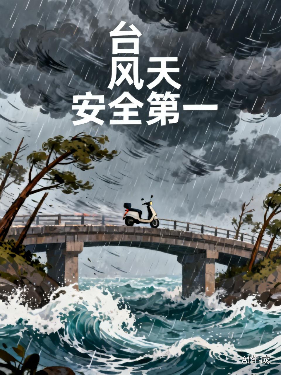 所以奉劝大家，台风天非不得已最好不要出门。不然谁也不知道会发生什么，一切还是以安
