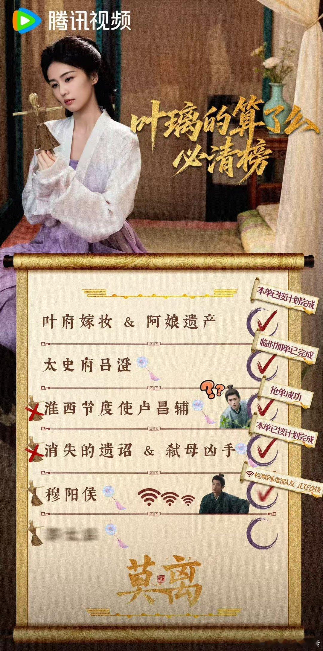 叶璃算了么必清榜白鹿莫离算了么必清榜 四成完成一成进行，未知项带着悬念吸引目光呢