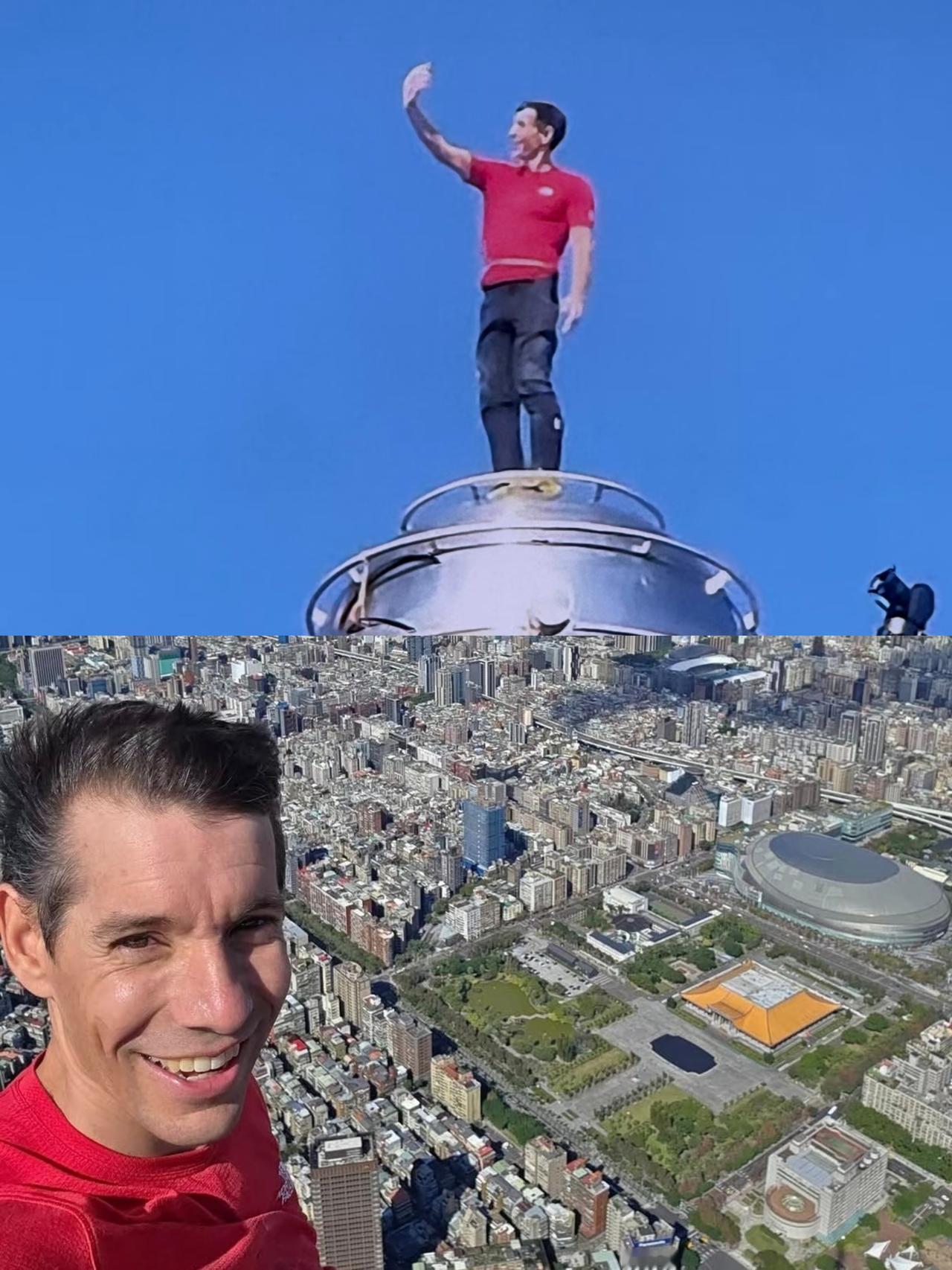 这操作，一般人真看不懂！

刚徒手攀登完台北101领了60万酬劳，转头就钻进那辆