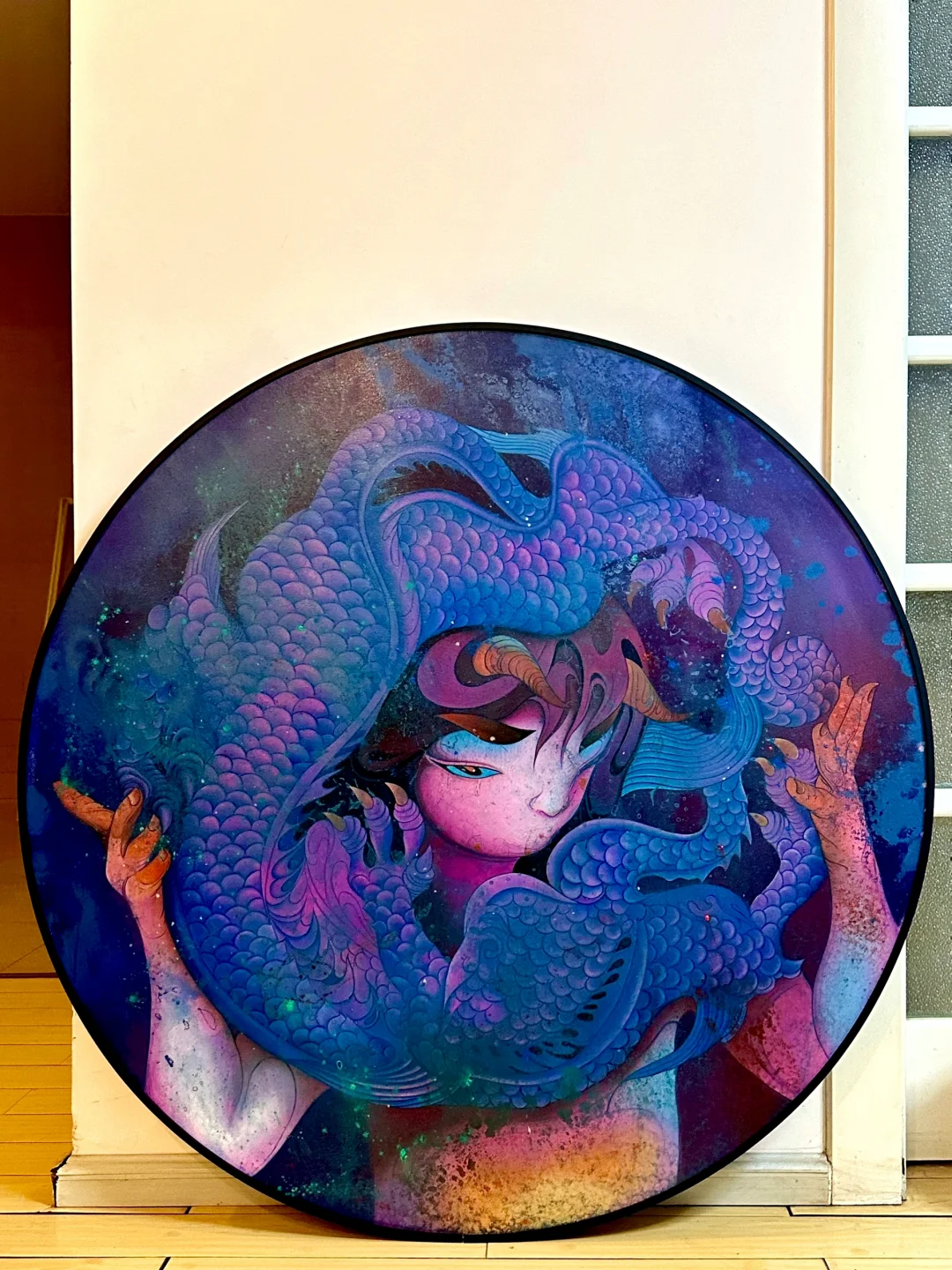 被夸爆的ArtX龙年限定版画的手绘原作在这里