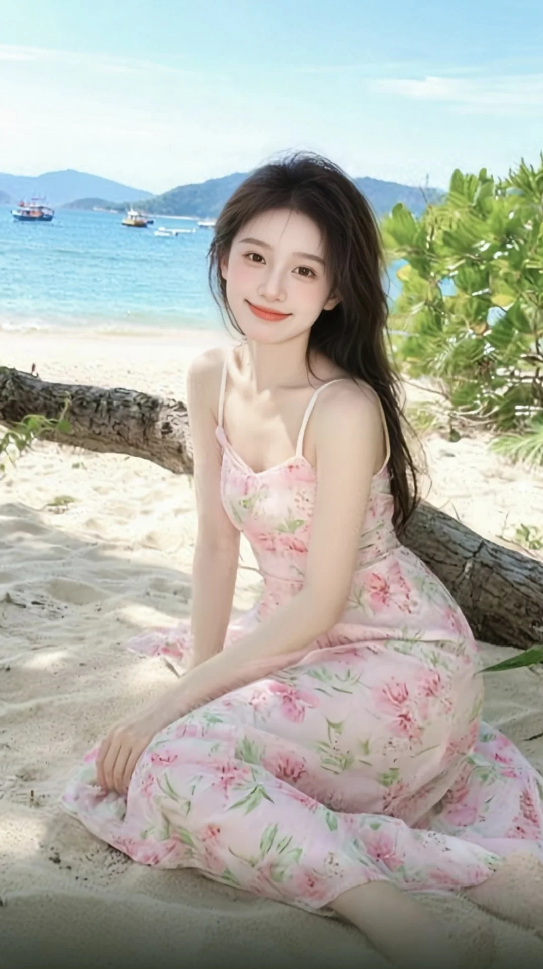 今天是粉粉的海边少女～