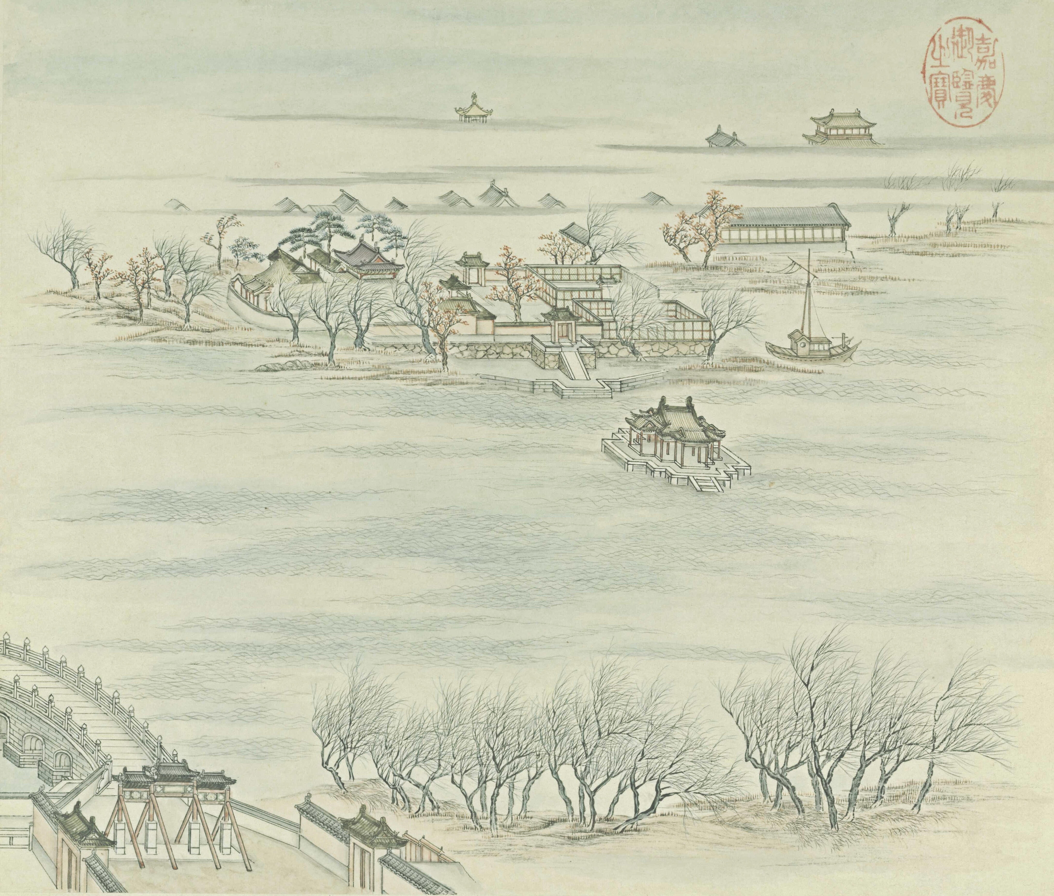 【跟着古人，去打卡老北京城的“燕山八景”】-太液秋风、琼岛春阴、金台夕照、蓟门烟