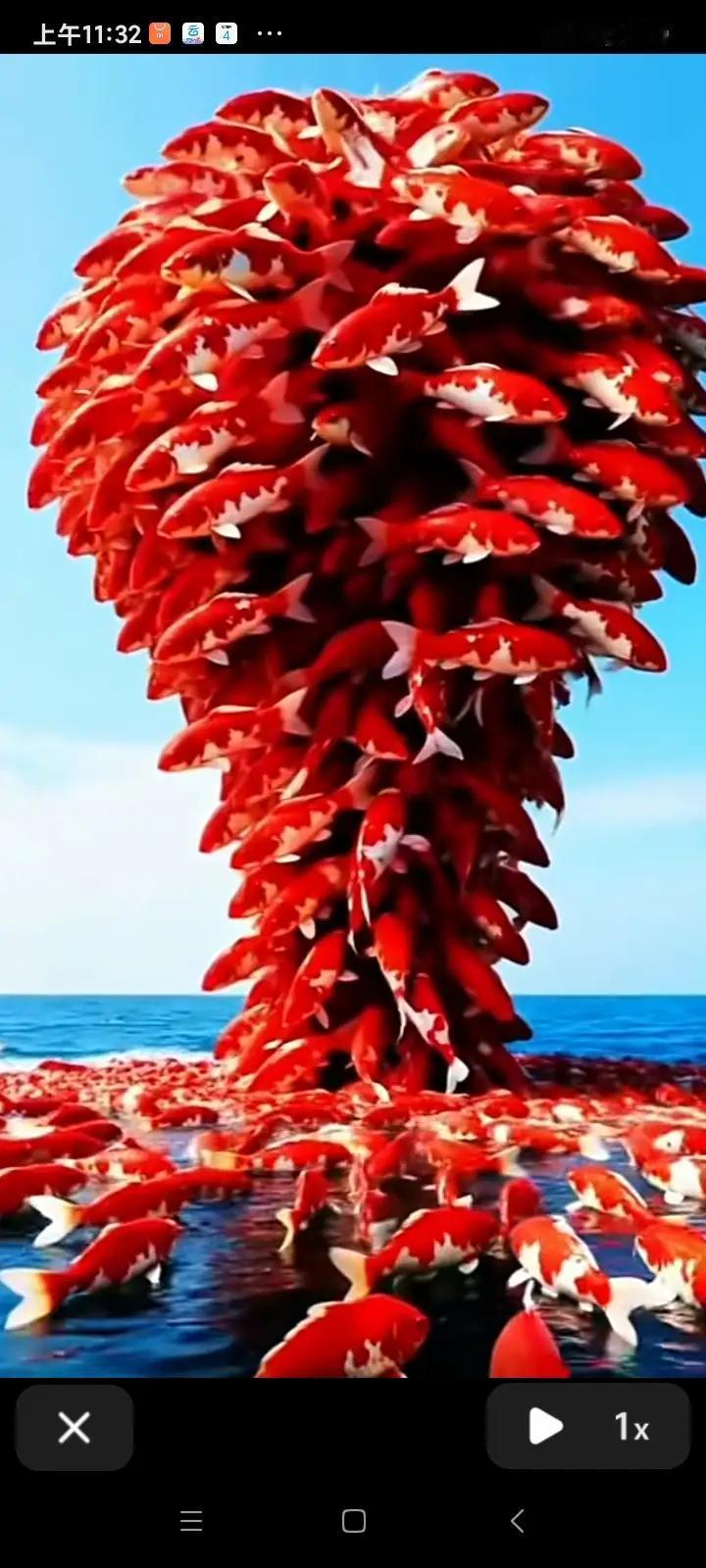 锦鲤成树
鸿运开启
见者身旁
财运滚滚
福运满满
莲花锦鲤