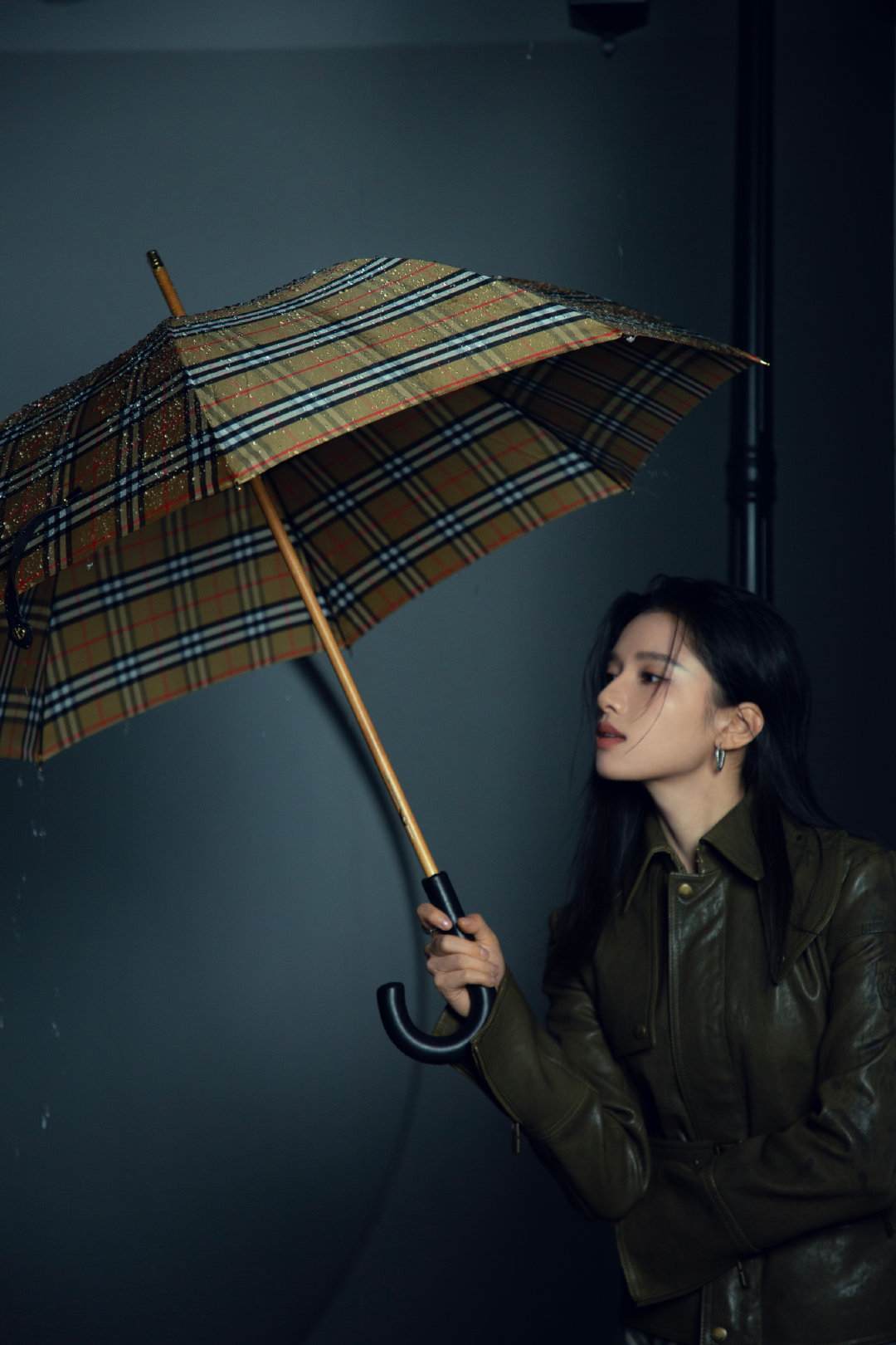 张婧仪工作室更新的这几张仪的脸和Burberry真搭啊👜🥹 