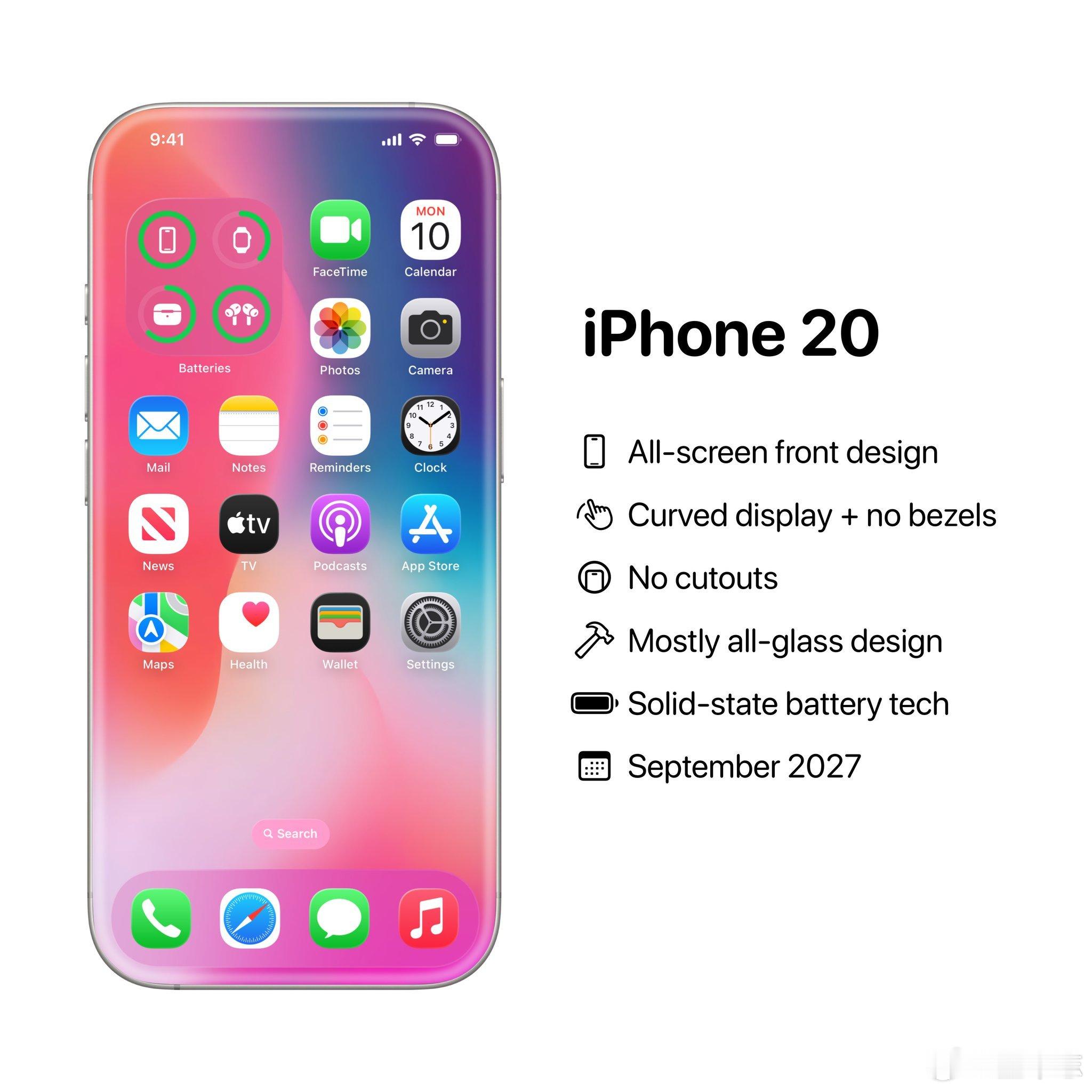 首款曲面iPhone 传说中的iPhone XX来了。如果爆料属实，绝对是苹果在