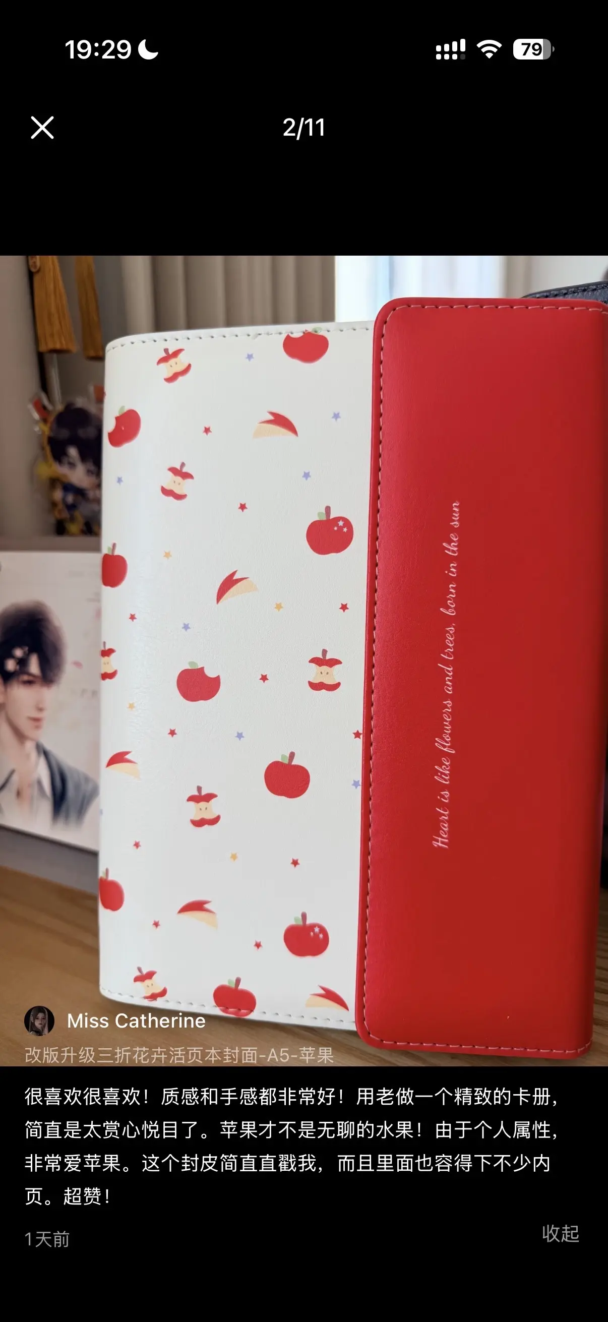 苹果🍎才不是无聊的水果！！！看到一个宝宝的商品评价啦！超好看！🤩拍...