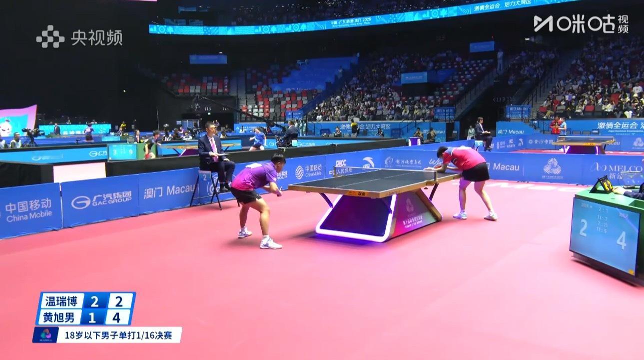 黄旭男1-2温瑞博魏璟茗3-1王馨雅龙宇3-2李陆同 