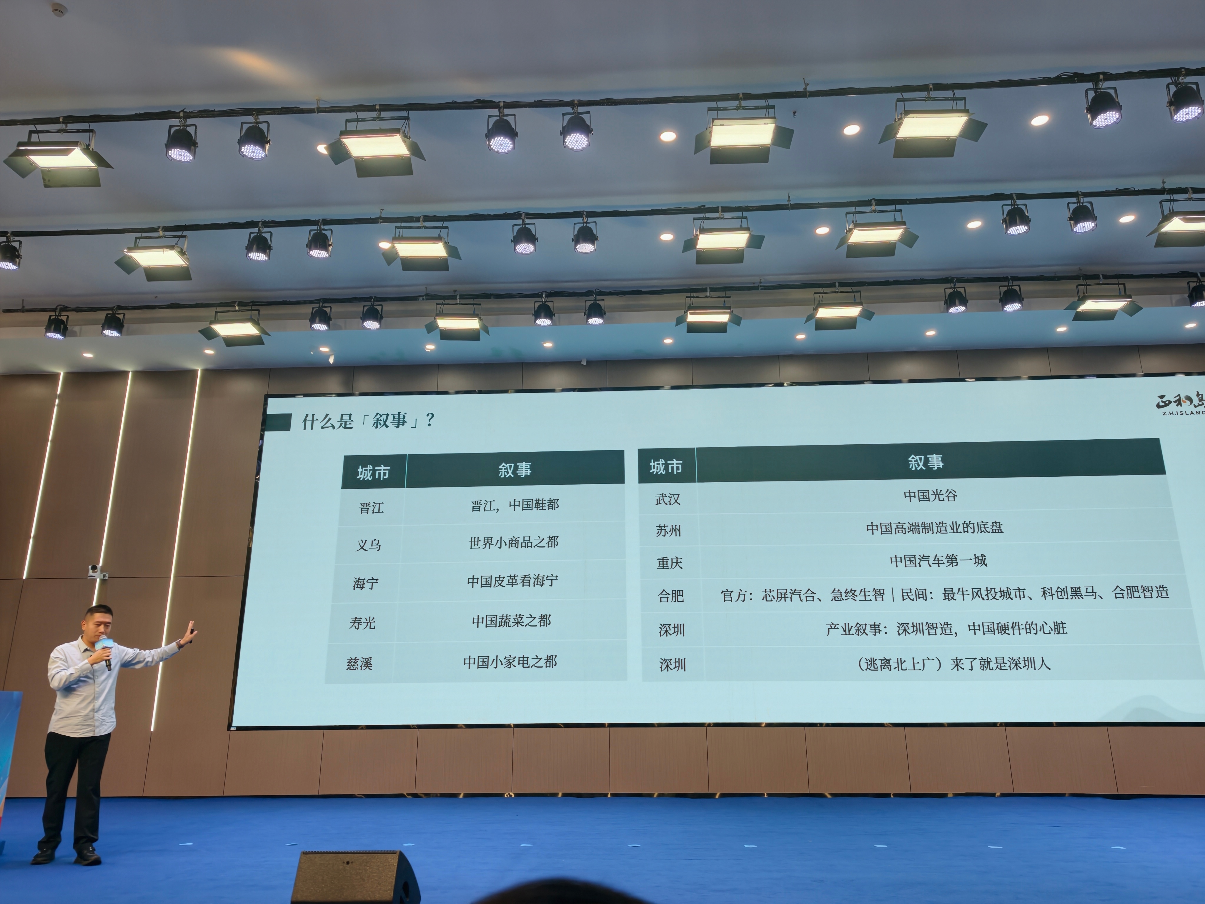 2026年蚌埠网络文明大会现场 ，正和岛孙允广老师的主题分享，核心讲述了“叙事”