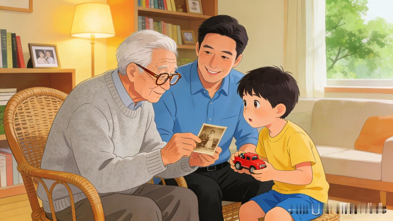 这是有孙的晚年幸福模样吧！邻居张大爷带孙三年，每天接送幼儿园、辅导作业，累得直不