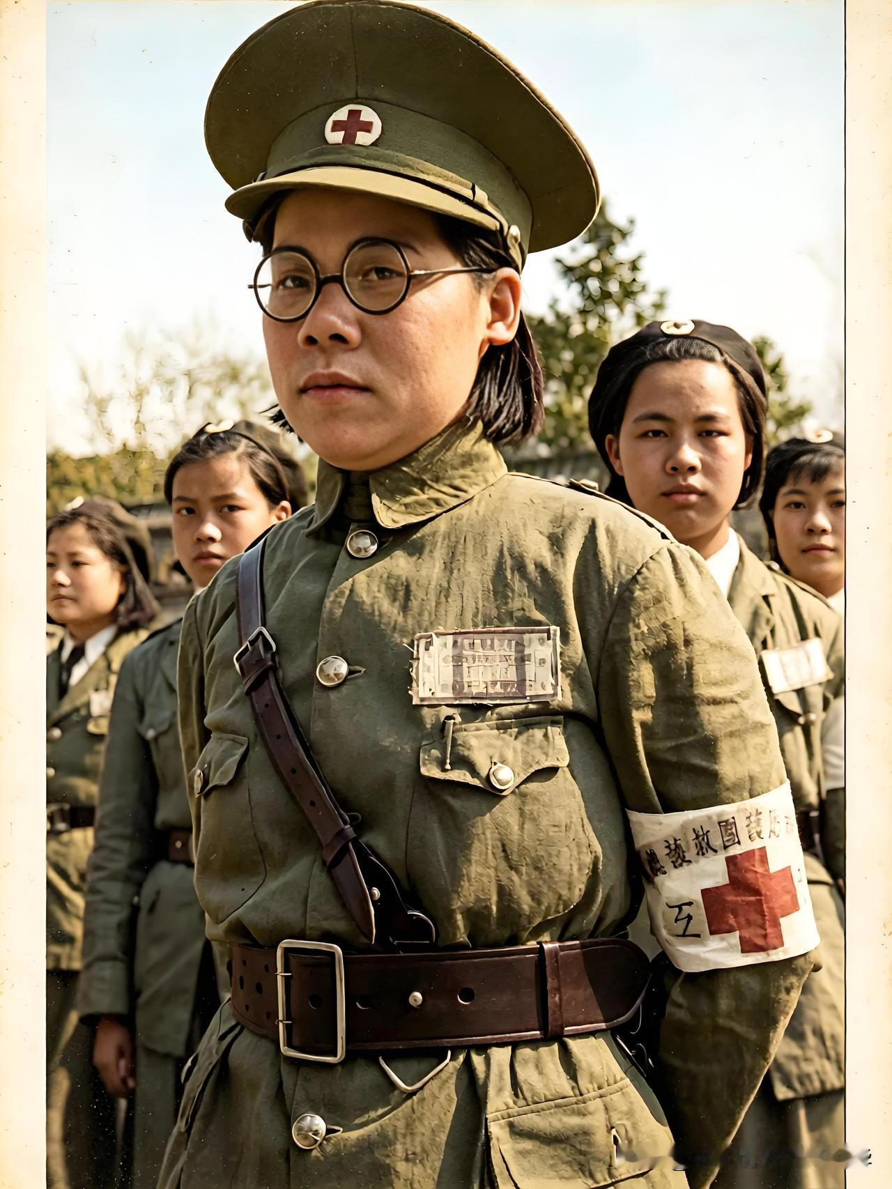 1938年抗战战地救护女医护人员

1938年，外国战地摄影师拍摄的原版黑白历史