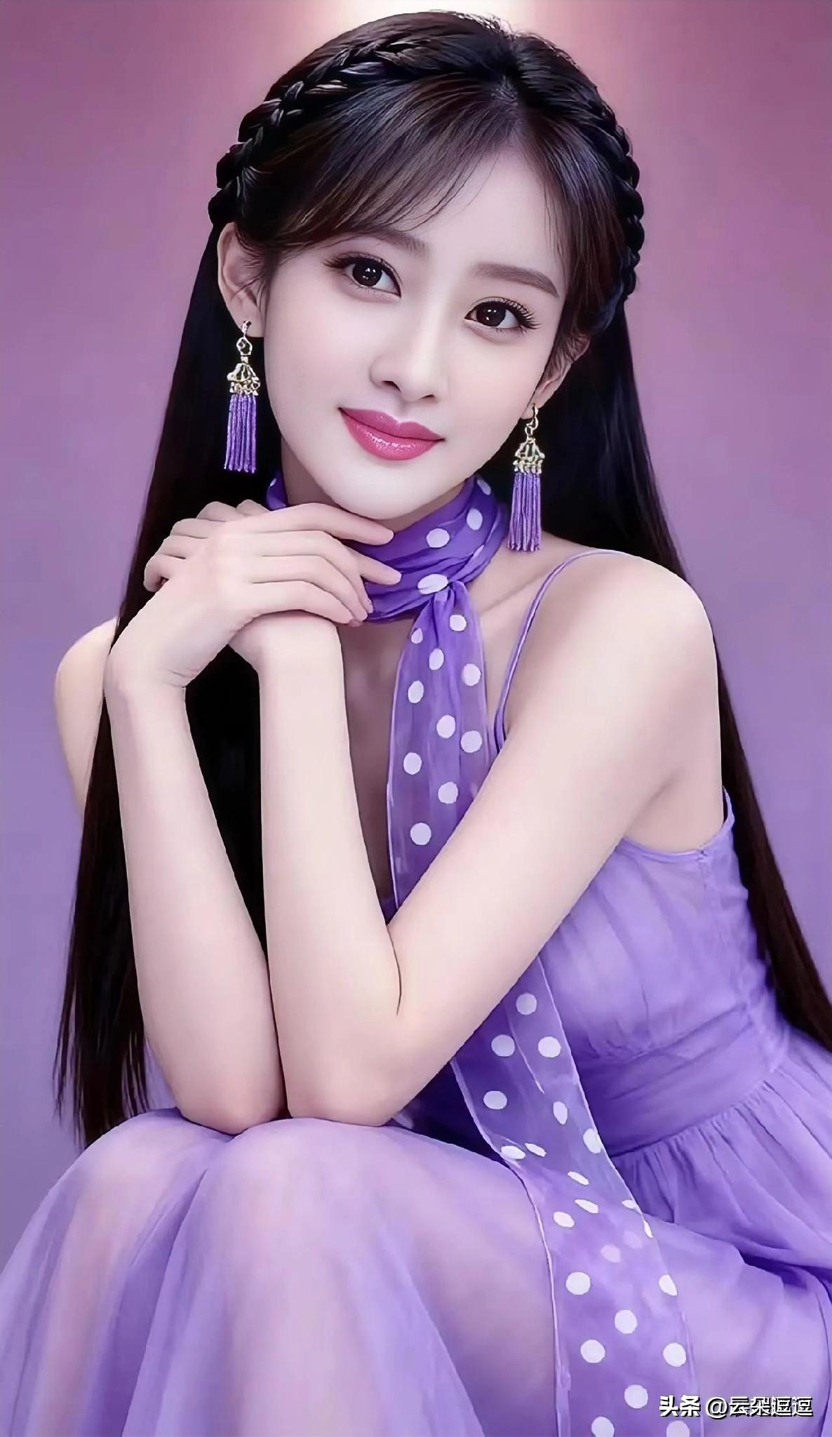 梦幻紫色公主风，甜美可人，温柔优雅！💜💕