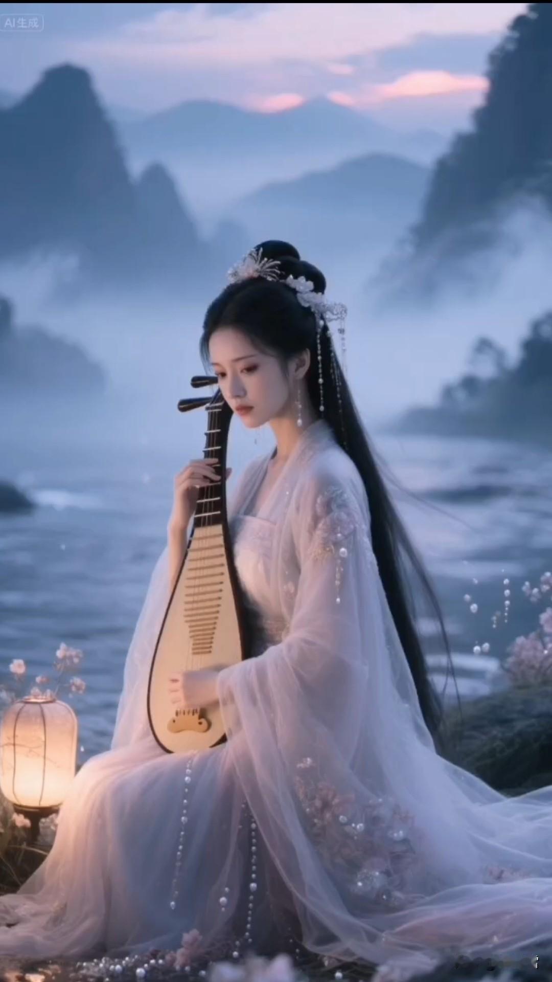 半盏浮花轻胜雪
一朝散发乱如麻
半生如茶半如酒 月下云影动霜华