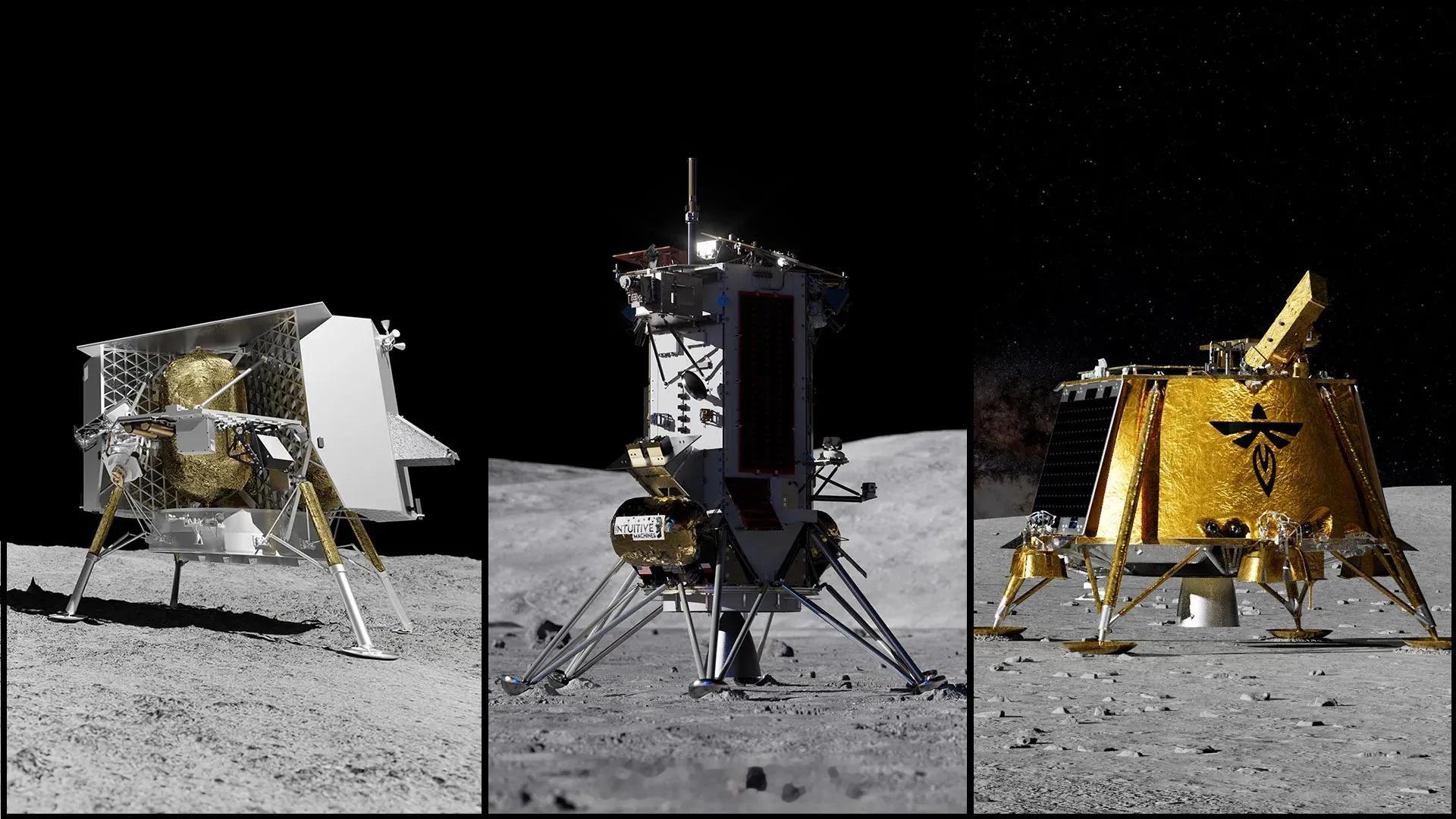 🌙 NASA加速推进月球永久基地建设计划，正式选定三家商业航天公司执行四次新的