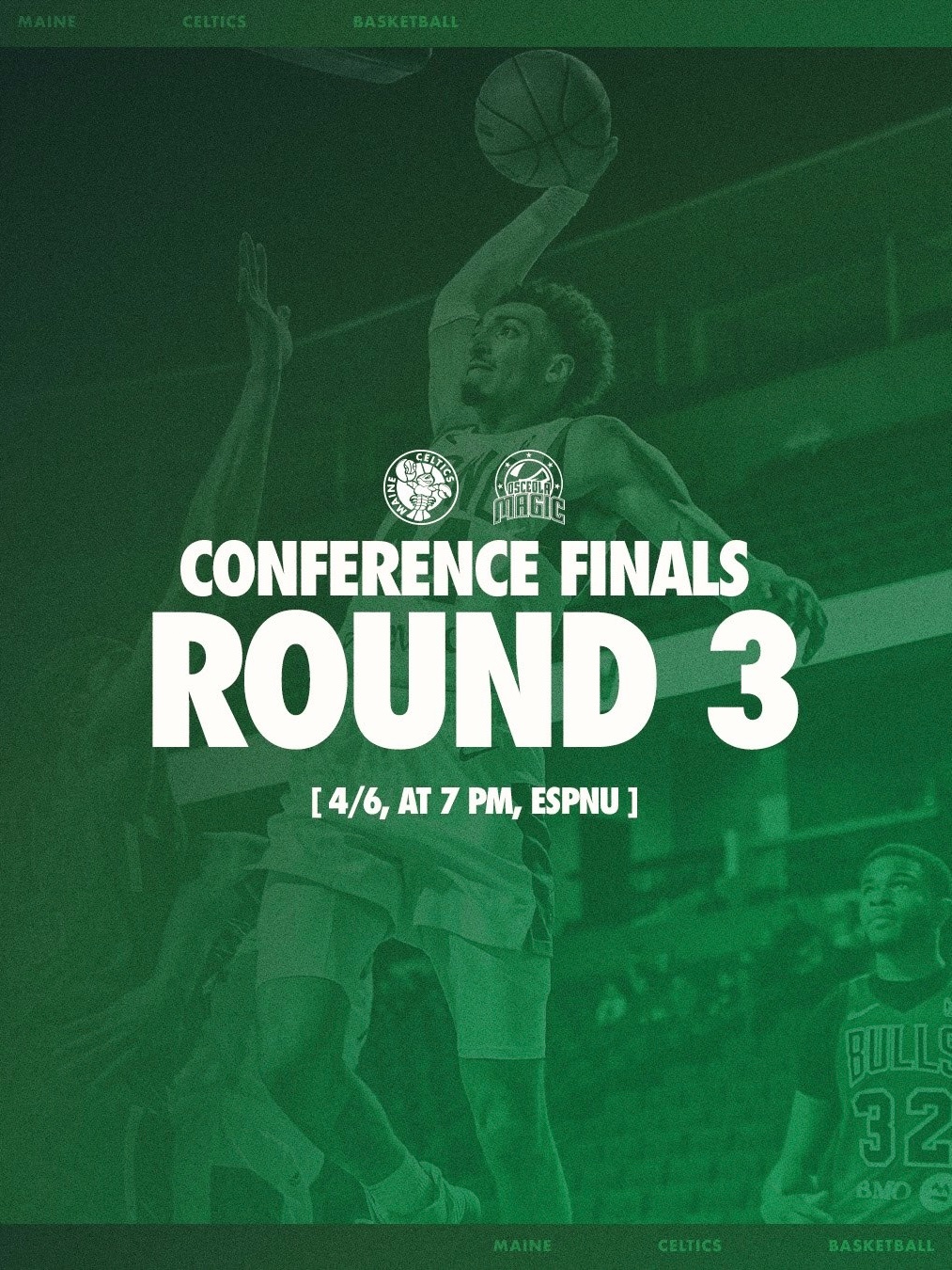 缅因州凯尔特人 本赛季NBA G League季后赛东部第二轮比赛正式结束 ! 