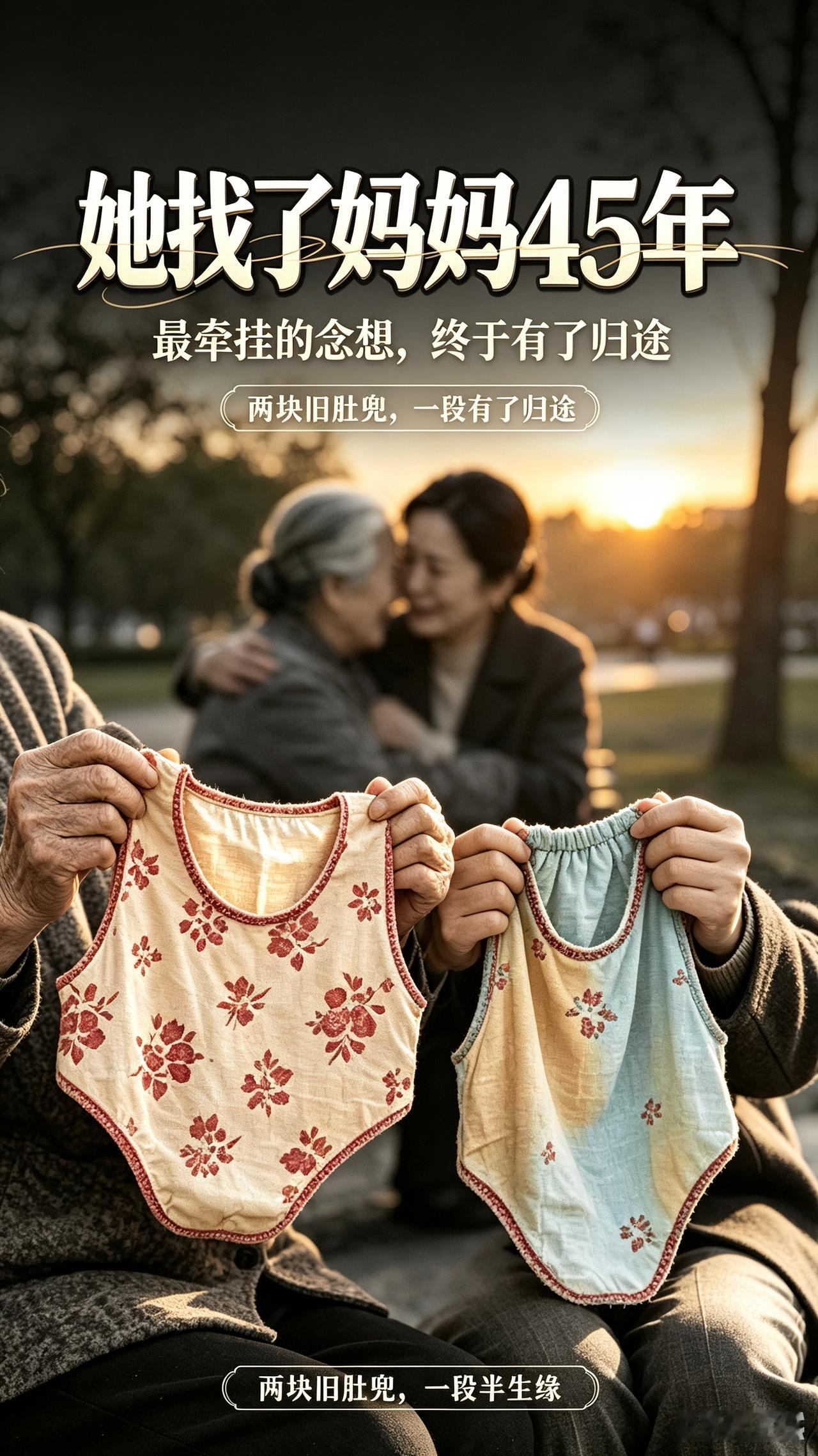 45年颠沛流离！6岁被弃女孩，凭一块碎花肚兜，终与母亲团圆
 
世间最戳人心的感