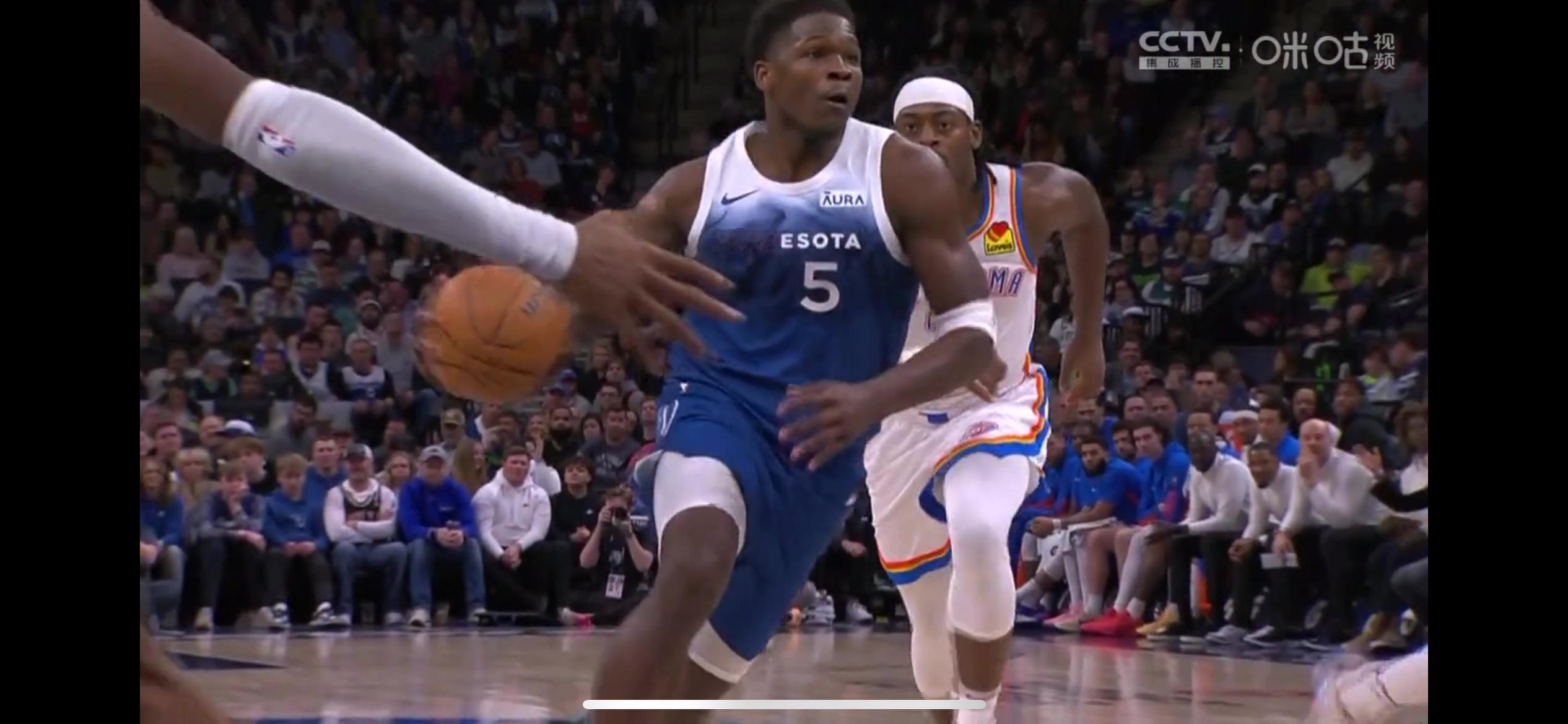 森林狼对雷霆有在看的吗#森林狼vs雷霆# ​​​