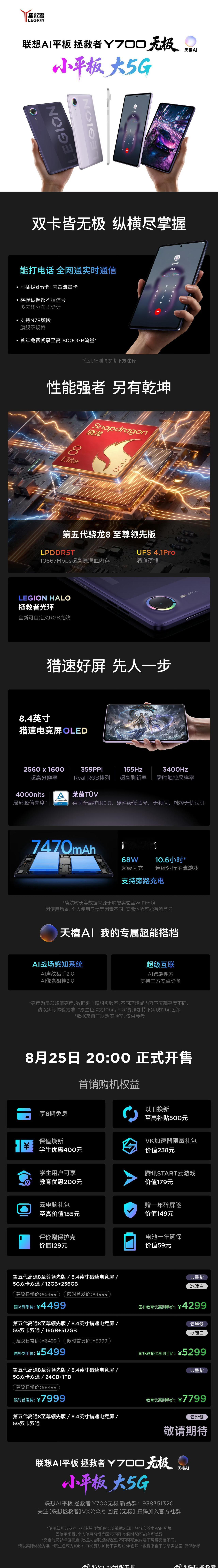 拯救者这个新 Y700 无极居然价格比我预期的便宜……[哆啦A梦吃惊] （主要是