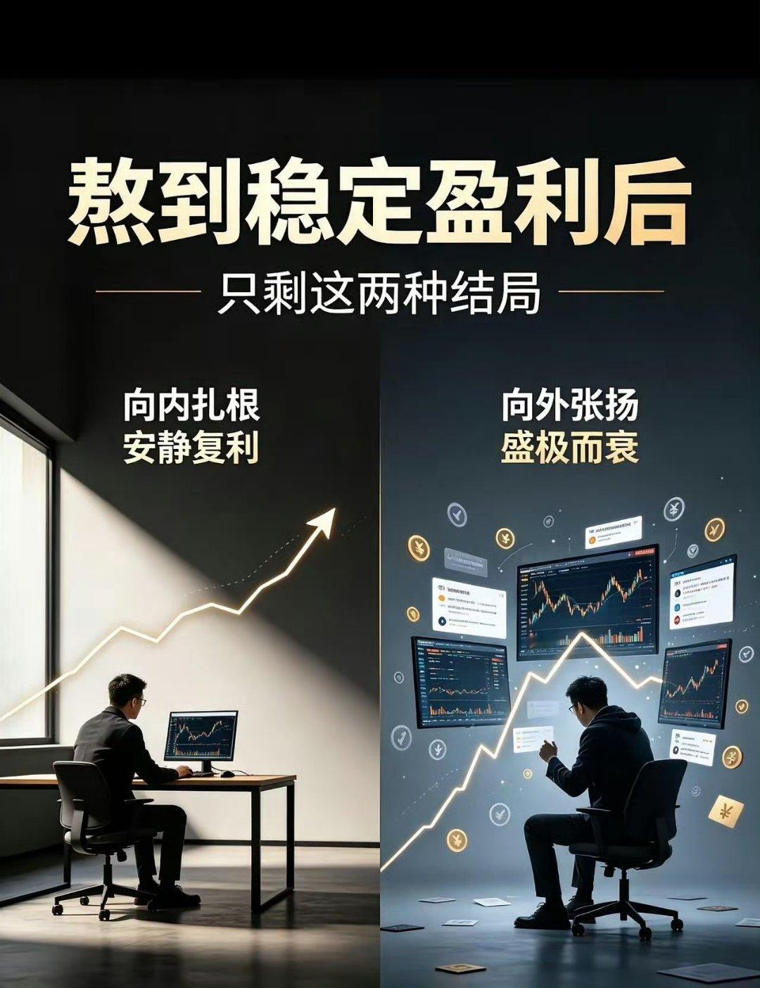 很多做交易的朋友都有个误区：总觉得最难的是从亏钱做到开始赚钱。但真正在市场熬久了