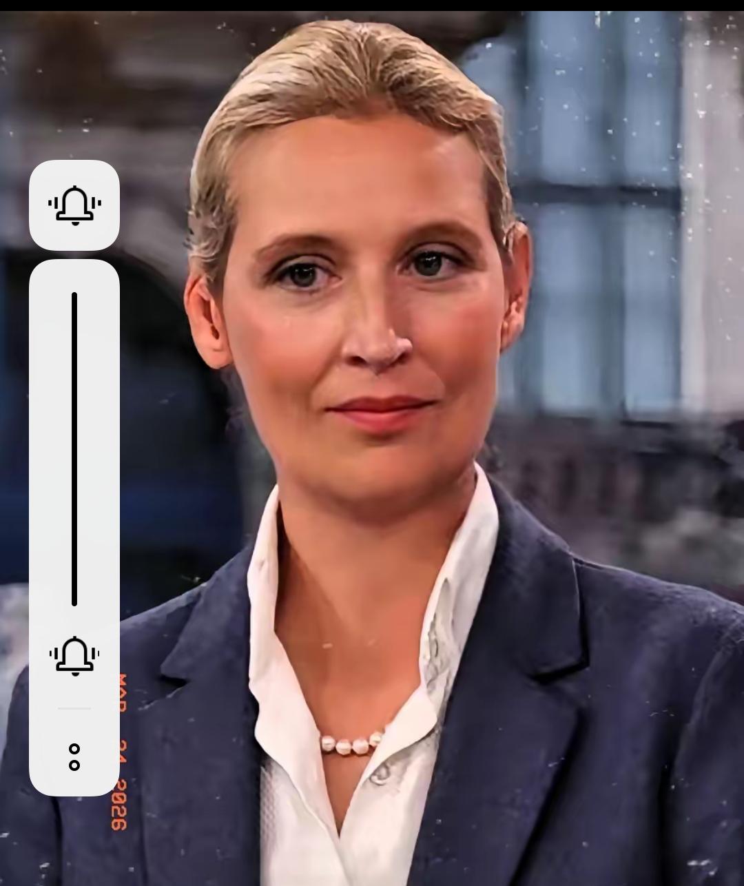 魏德尔一语惊醒欧洲：俄罗斯才是欧洲真正的自己人。
3月21日，22日，她接连批评