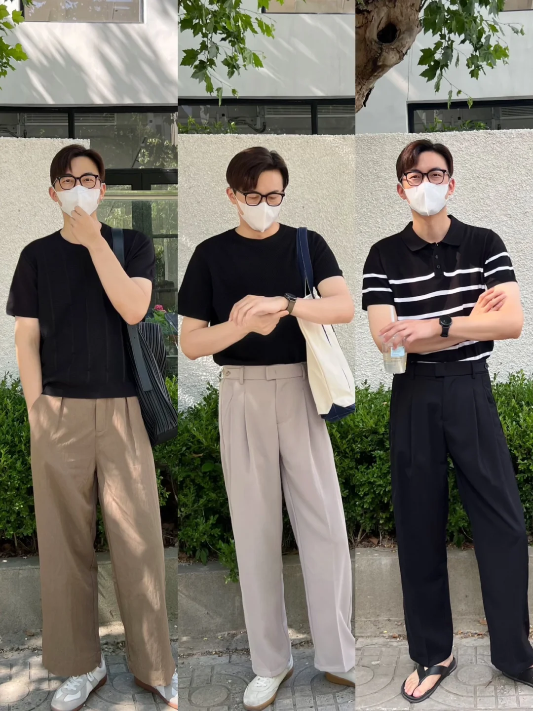 30+男士穿搭|针织短袖试了才知道有多好穿