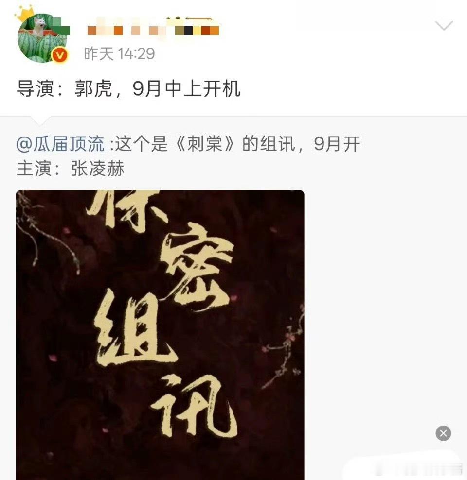 《刺棠》导演从原定的易军换成了郭虎，是因为《这一秒过火》扑吗 