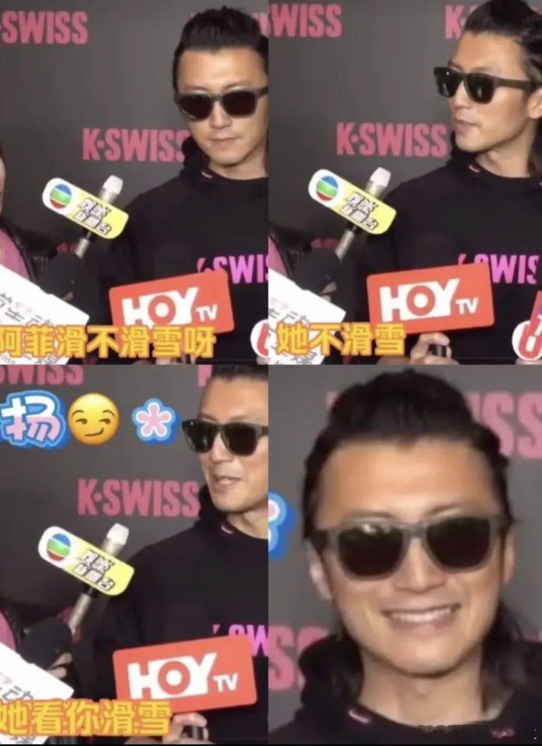 谢霆锋这不值钱的嘴角…[允悲]昨日，谢霆锋参加活动，被记者问及与王菲同游日本一事