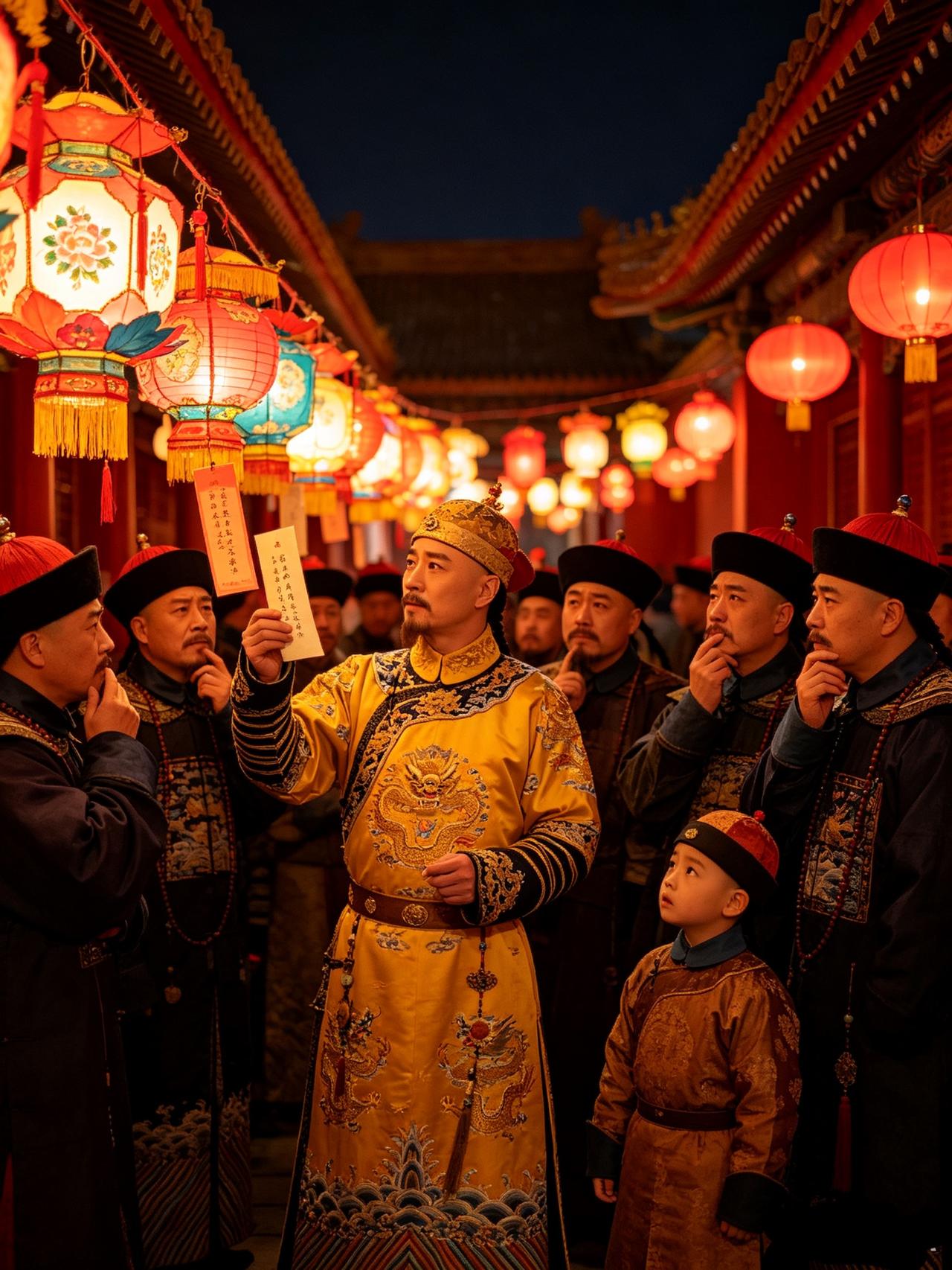 乾隆出一道看似简单灯谜，满朝文武苦思冥想，竟无一人答出

元宵之夜的紫禁城，花灯