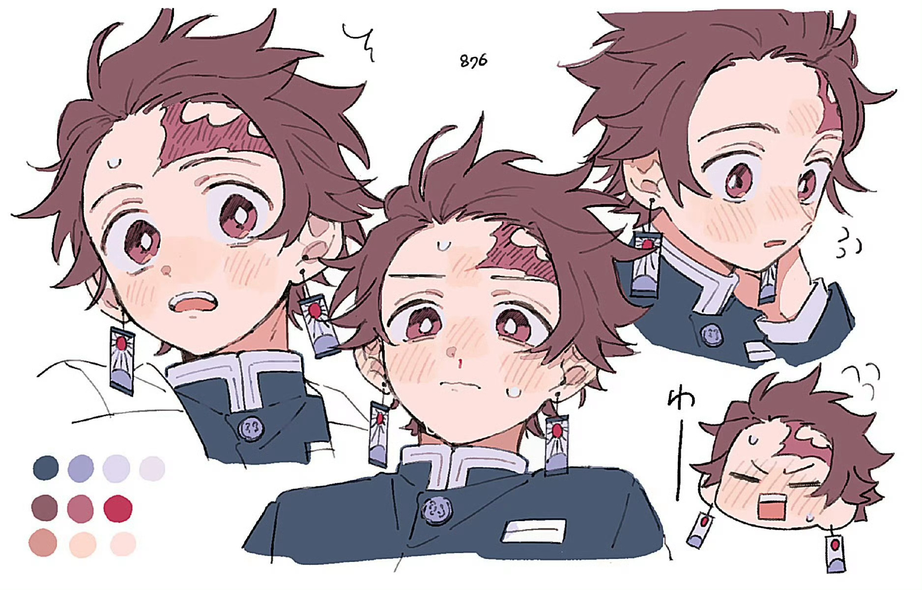 #鬼灭之刃# 好久不见这么清透的画风了，好美[抱一抱]（x:hanaroku__